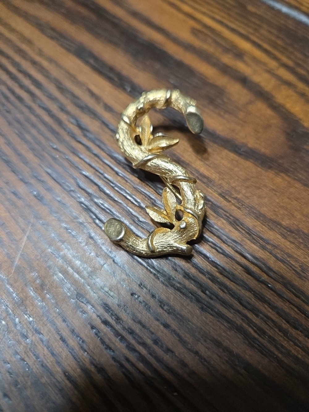 Signed Sarah Coventry Letter S Brooch